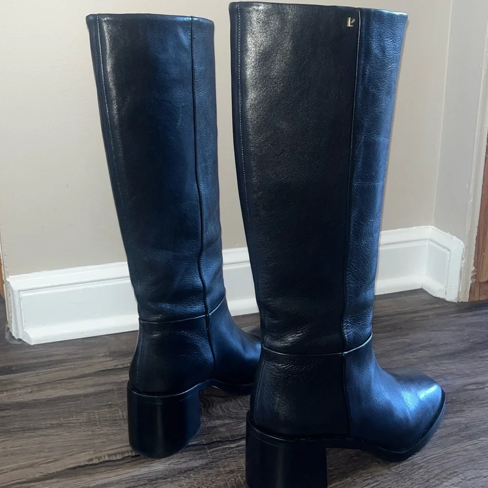 Larroude Ricky Boot In Black Leather - Picture 6 of 8